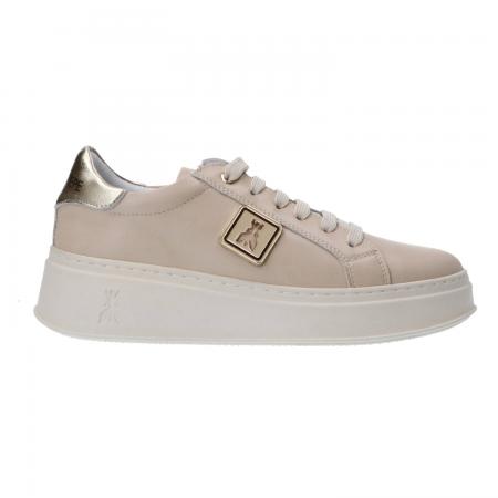 Sneakers Donna PP853 vitello palisson Beige