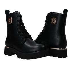 Anfibi PPJ894 Polacco ecovitello Nero