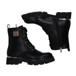 Anfibi PPJ894 Polacco ecovitello Nero