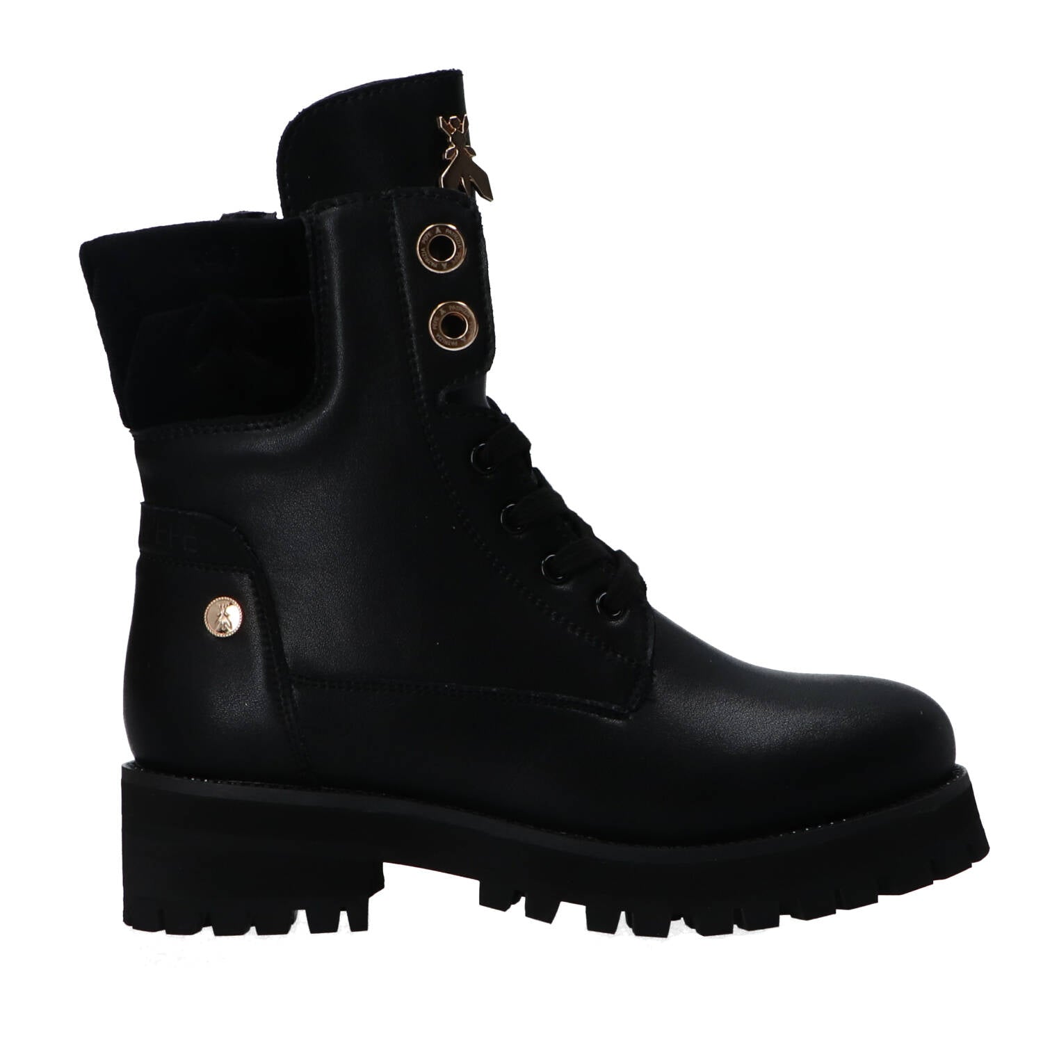 Patrizia Pepe Girl Anfibi Anfibi PPJ884 PPJ934 VITELLO PALISSON Nero metallic