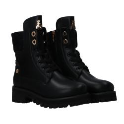 Anfibi PPJ884 PPJ934 VITELLO PALISSON Nero metallic