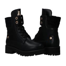 Anfibi PPJ884 PPJ934 VITELLO PALISSON Nero metallic