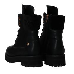 Anfibi PPJ884 PPJ934 VITELLO PALISSON Nero metallic