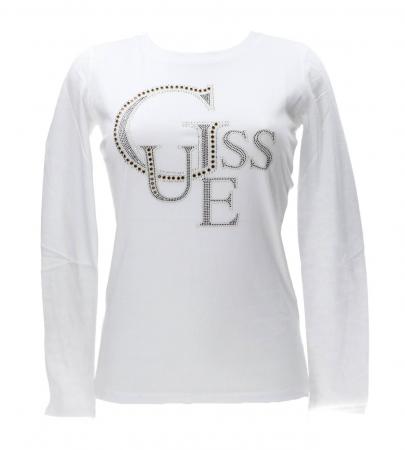 T Shirt Donna STUDDED LOGO TEE Bianco