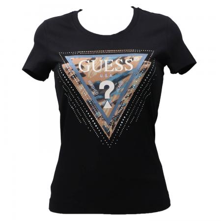 T Shirt Donna LEO TRIANGLE TEE Nero