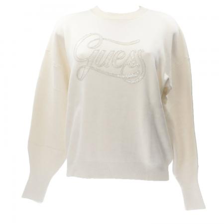 Maglioni Donna LAURA LOGO RN Bianco