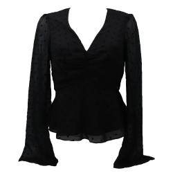 Guess Blusa Blusa OLYMPE FLARE SLEEVE TOP Nero
