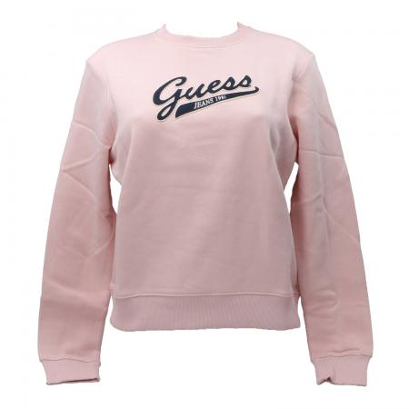 Felpe Donna GJ REG GUESS SCRIPT SWEAT Rosa