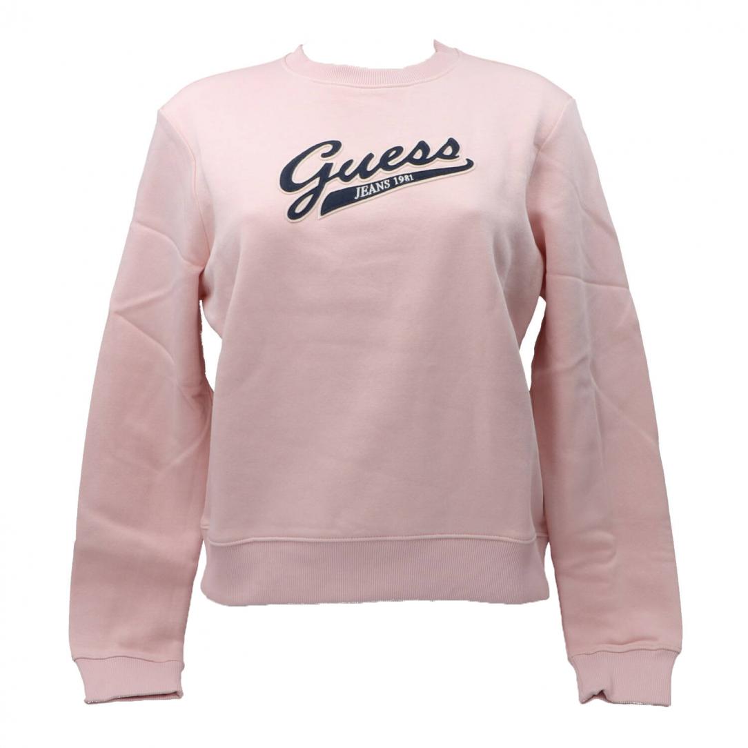 GJ REG GUESS SCRIPT SWEAT Rosa 1