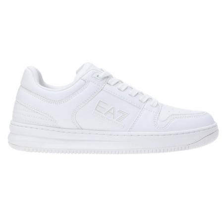 Leather bicolor Ea7 Bianco