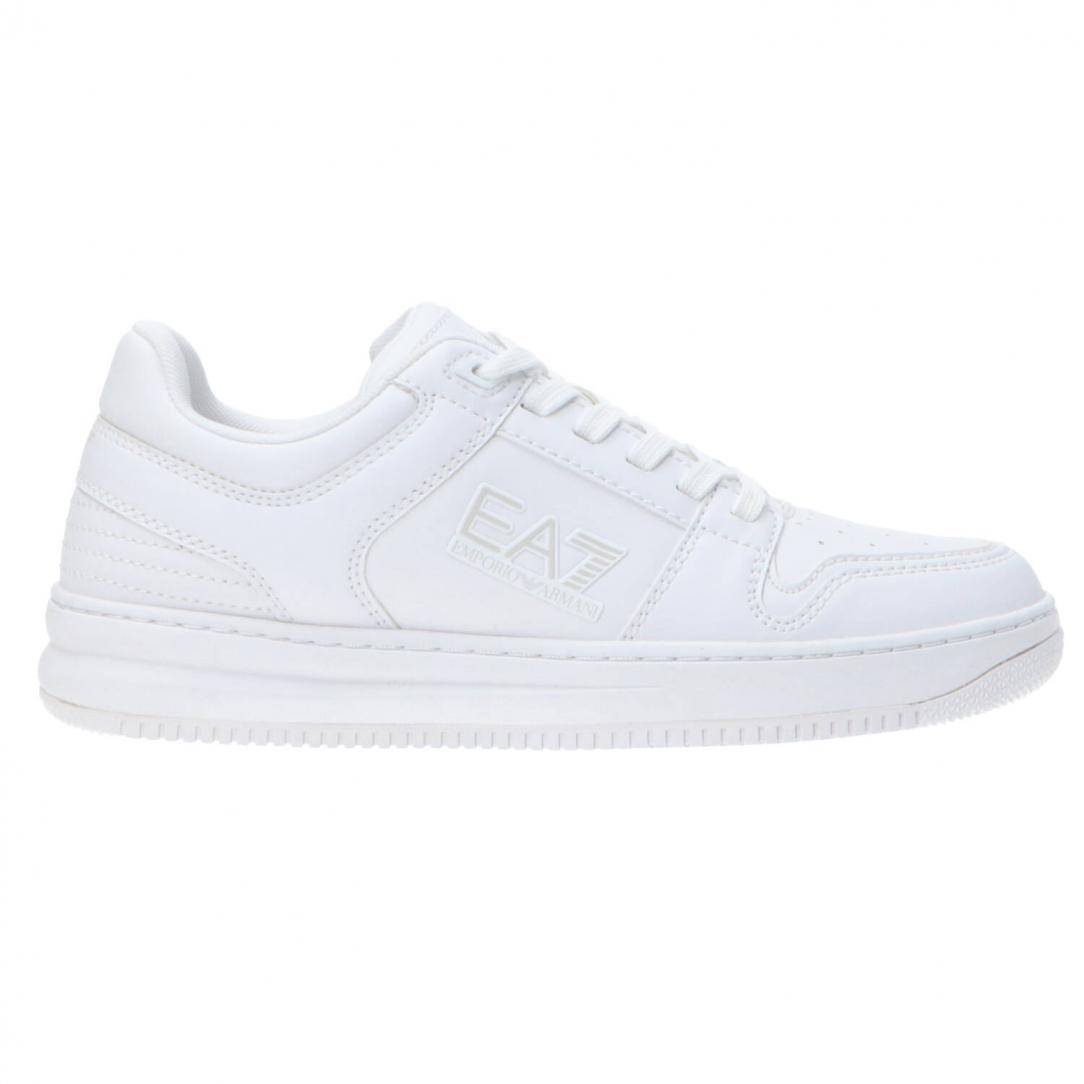 Leather bicolor Ea7 Bianco 1