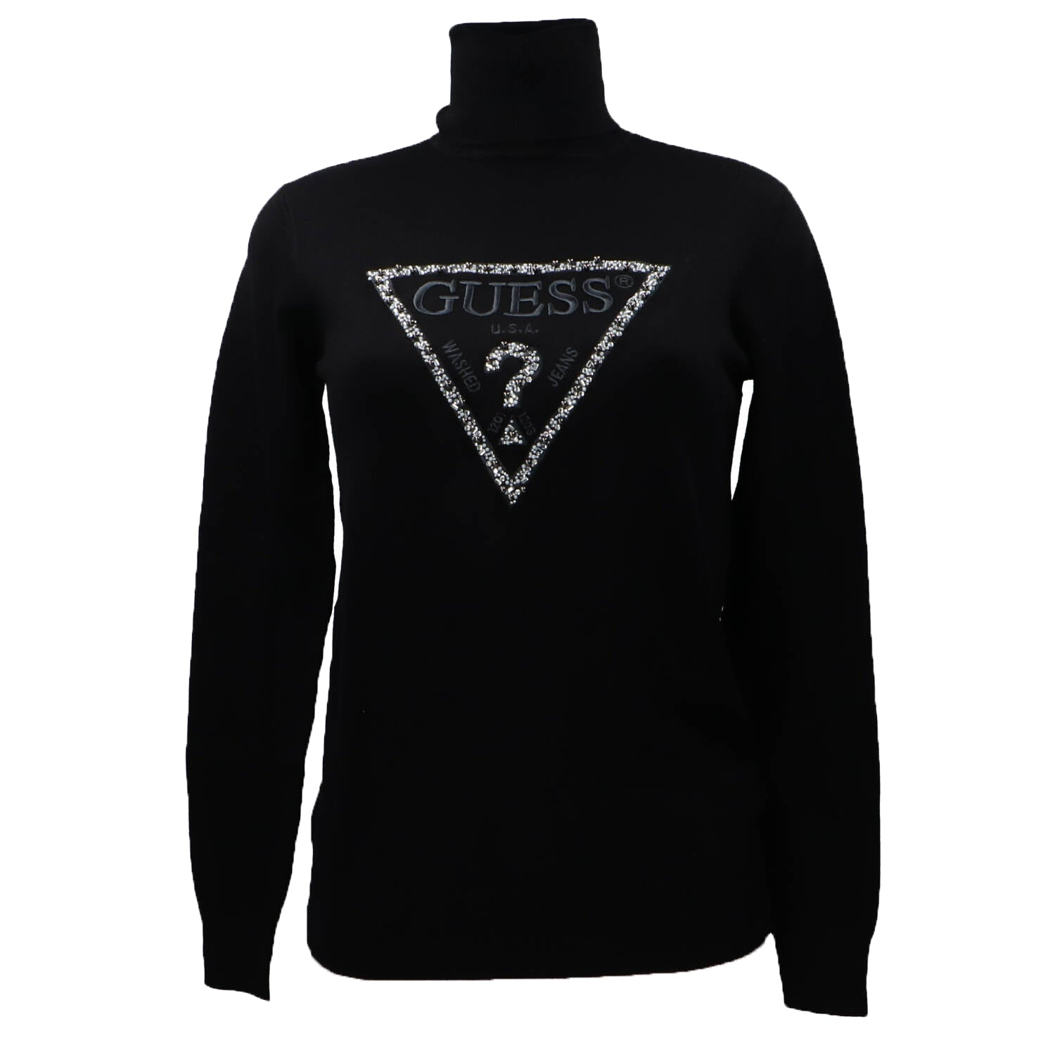 Guess Maglioni Maglioni PIPER TRIANGLE LOGO Nero