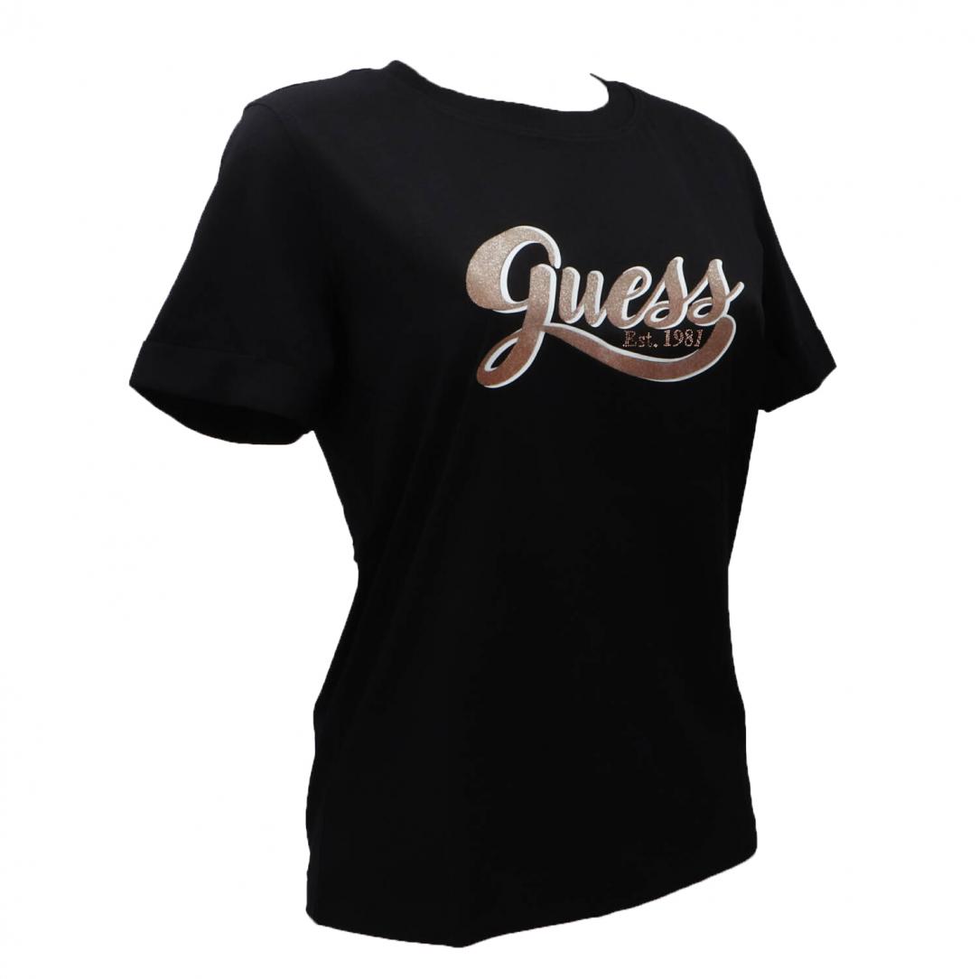 GLITTERY LOGO TEE Nero 2