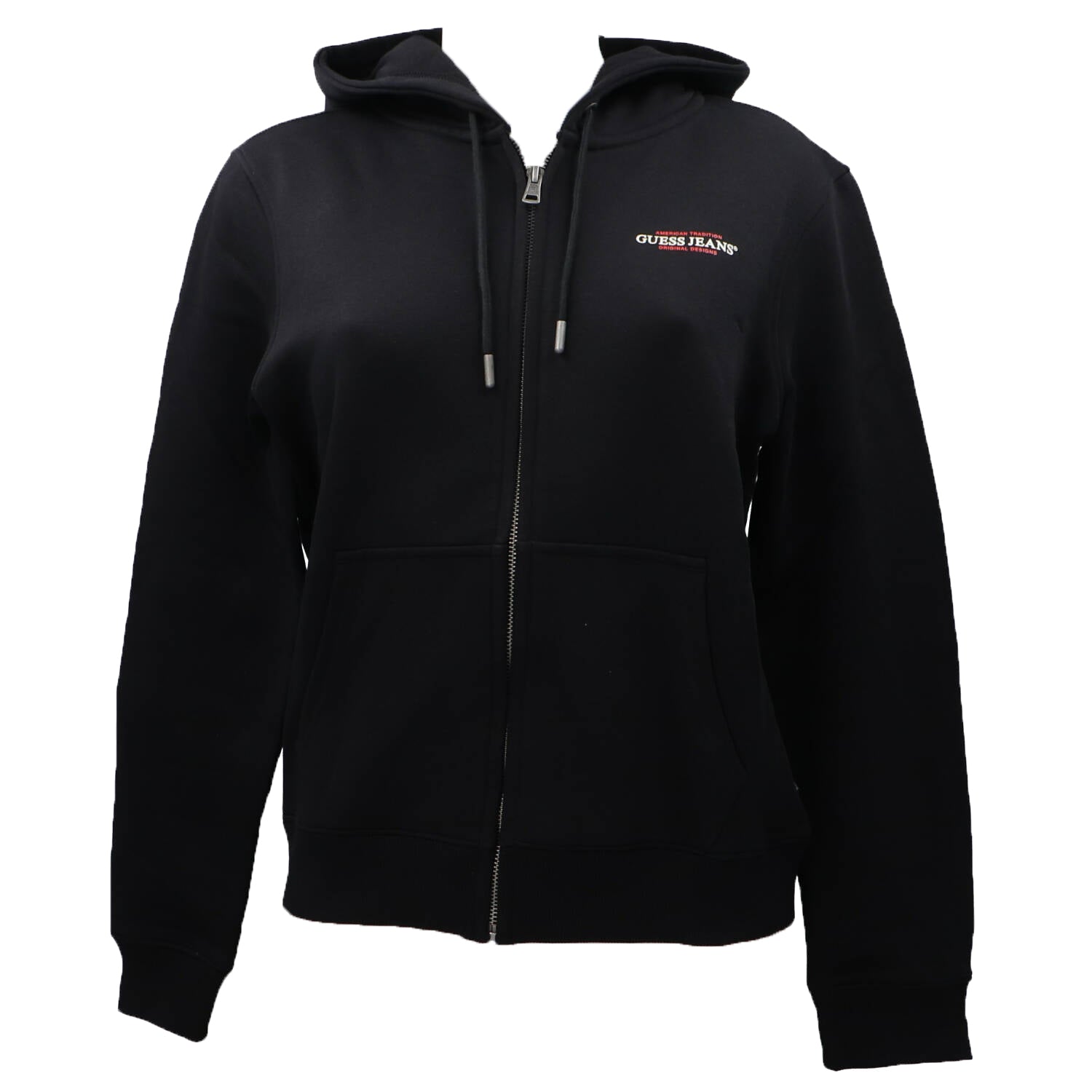Guess Felpe Felpe GJ ZIP HOOD REG MINI AMERICA Nero