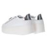 Sneakers Platform jewels rosa Bianco