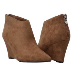 Stivaletti e Stivali Zeppa GV13 Marrone velluto