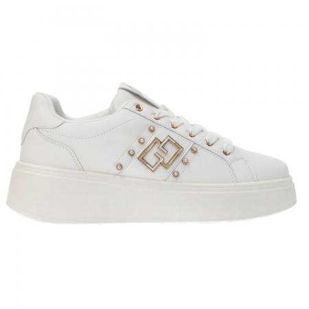 Sneakers Donna GG Metallic GB 881 Bianco