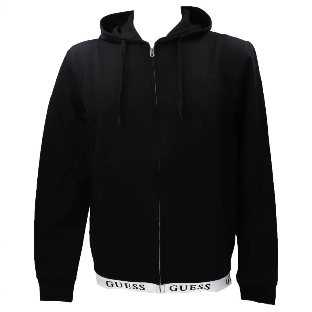 GUESS ZIP HOODIE Nero 1