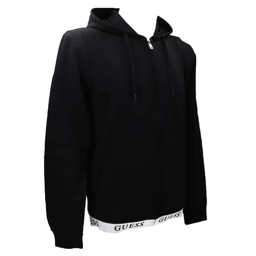 GUESS ZIP HOODIE Nero 2