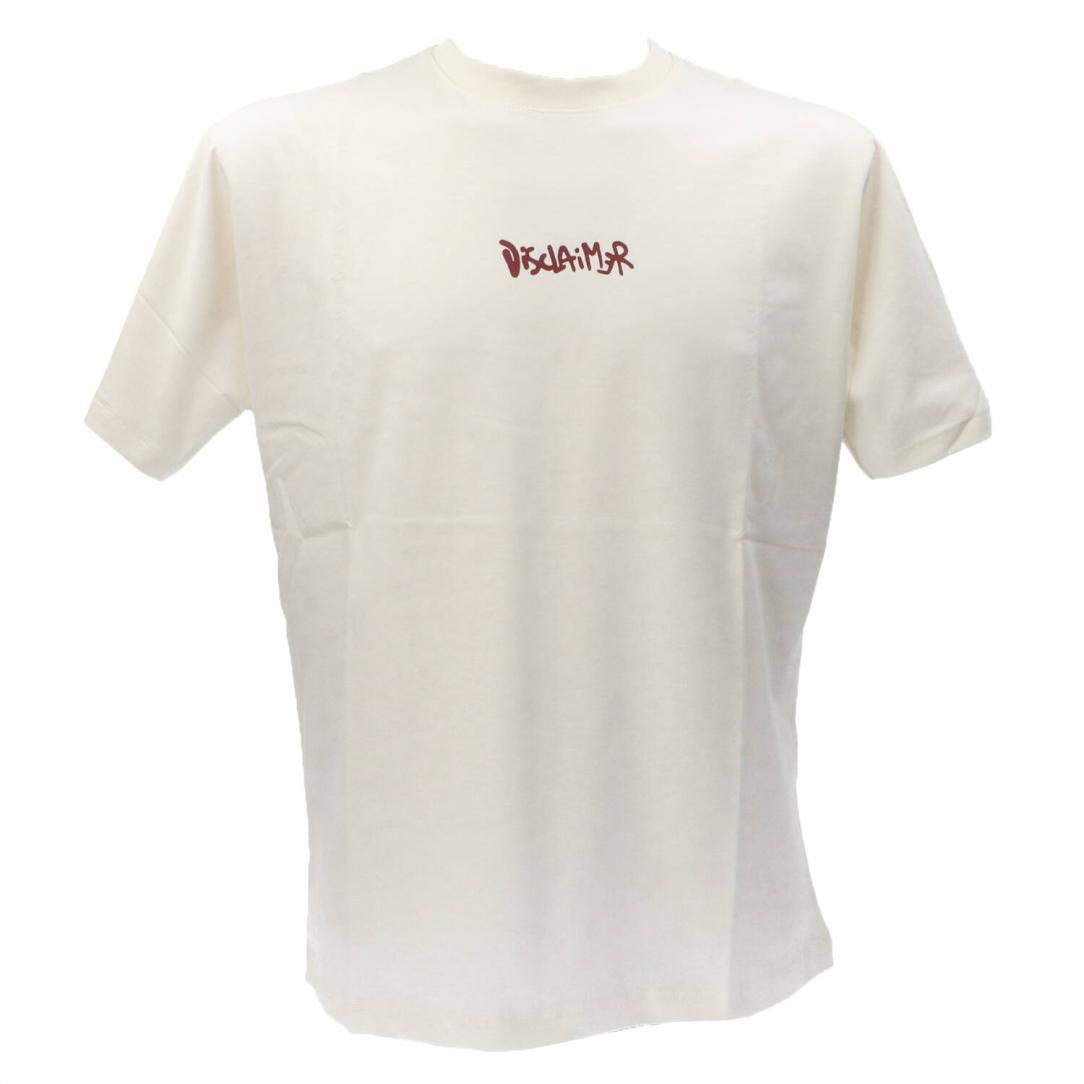 24IDS54501 T-SHIRT Bianco Panna 1