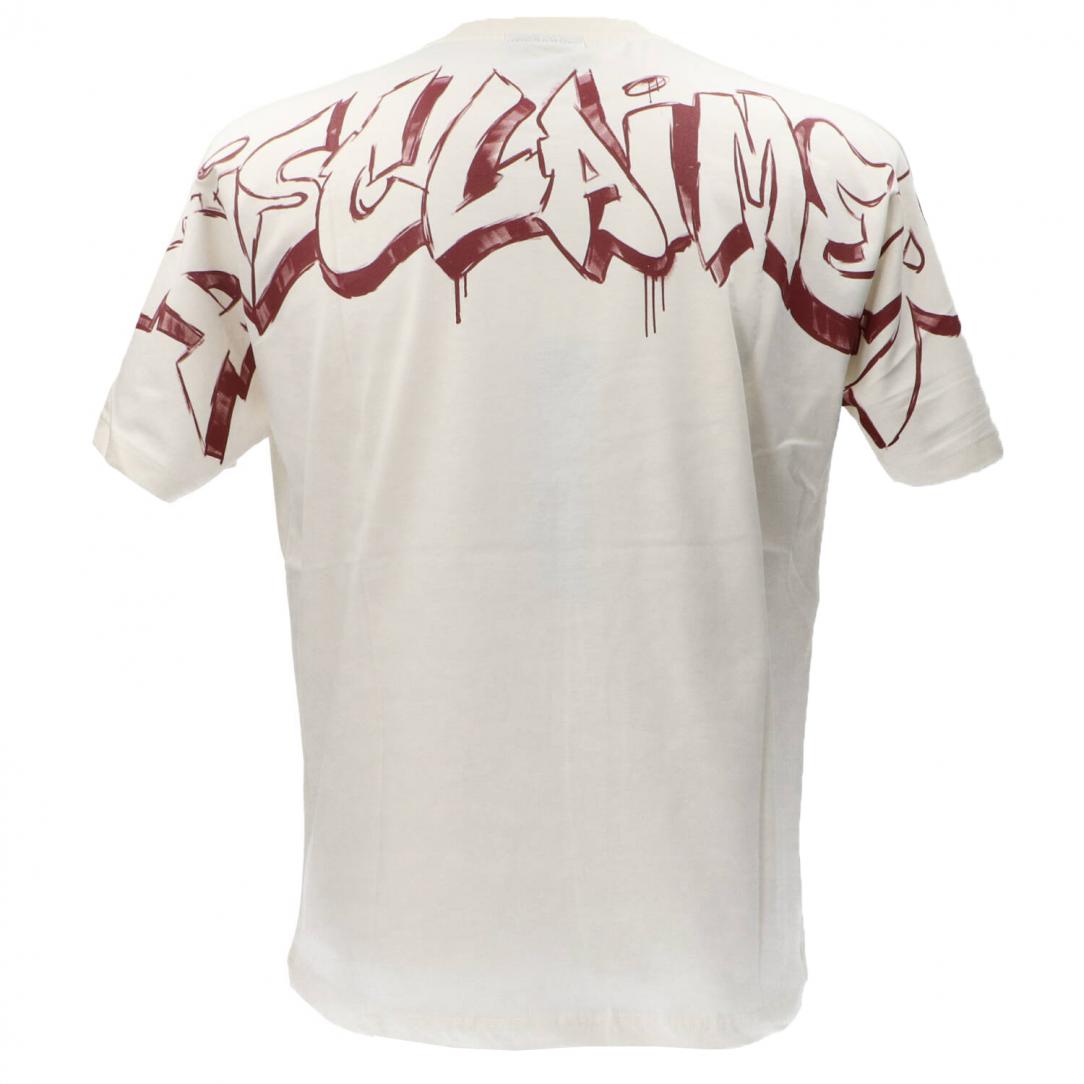 24IDS54501 T-SHIRT Bianco Panna 3