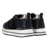 Sneakers Ecoleather tessuto PPJ859 Nero