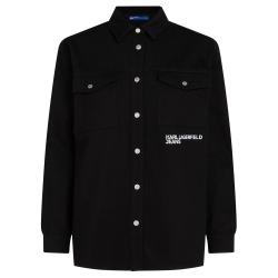 Karl Lagerfeld Camicia Camicia OVERSHIRT 246D1602 Nero