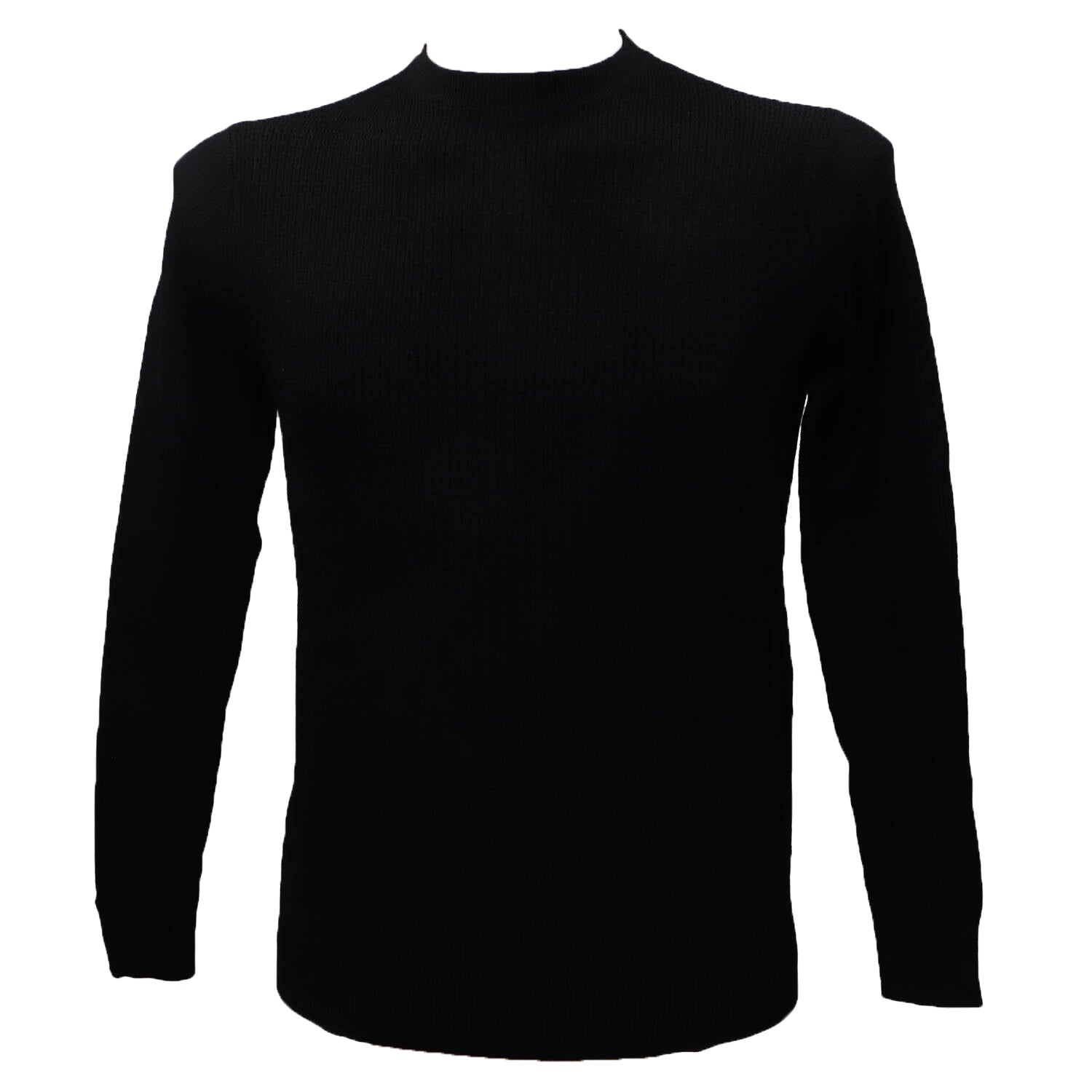 Over D Maglioni Maglioni PARICOLLO STRUTTURATO M09 Nero