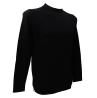 Over D Maglioni Maglioni PARICOLLO INSERTI CONTR M06 Nero - Foto 3