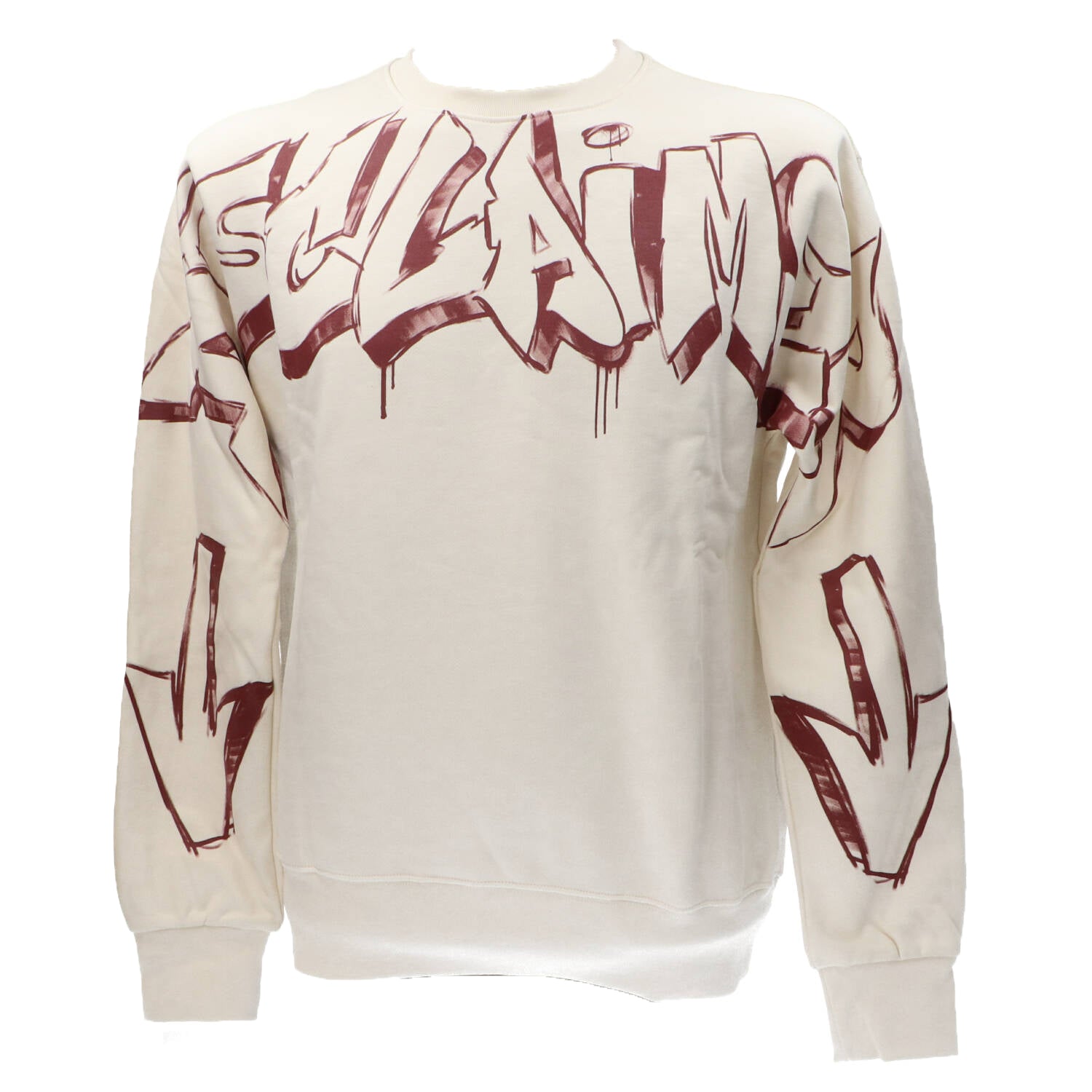 Disclaimer Felpe Felpe 24IDS54509 GIROCOLLO Bianco Latte