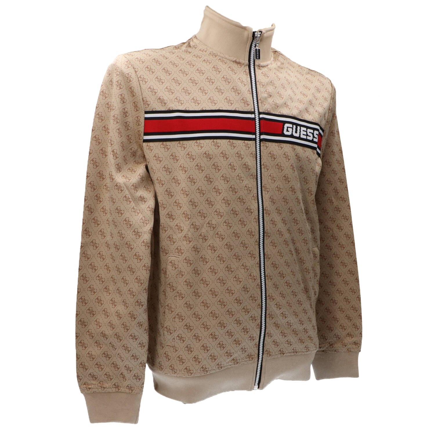 Guess Felpe Felpe KORBIN FULL ZIP TRACKSUIT Beige