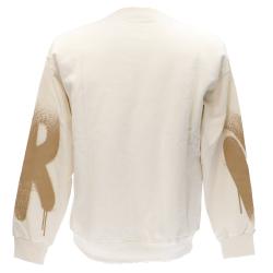 Felpe 24IDS54614 GIROCOLLO FELPA Bianco Latte