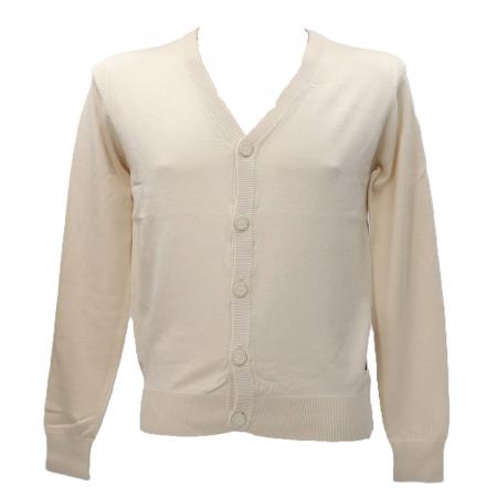 Cardigan Uomo CARDIGAN LICONE Bianco Panna