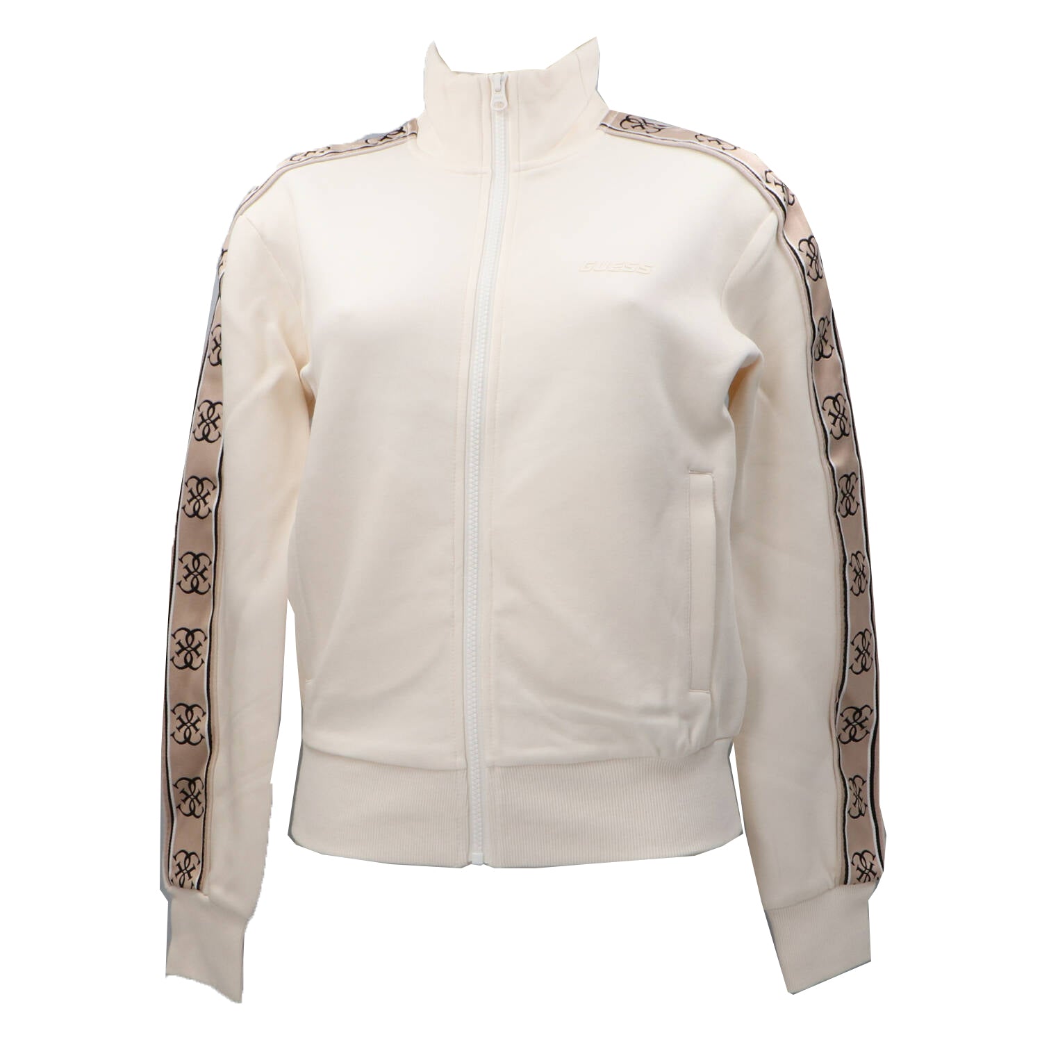 Guess Felpe Felpe BRITNEY FULL ZIP SWEATSHIRT Beige
