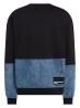 Karl Lagerfeld Felpe Felpe RELAXED DENIM MIX SWEAT 246D1807 Nero - Foto 3
