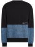 Karl Lagerfeld Felpe Felpe RELAXED DENIM MIX SWEAT 246D1807 Nero - Foto 1