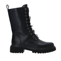 Gold&gold Anfibi Anfibi GR 457 Stringata jewels Nero