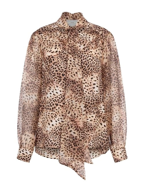 Guess Blusa Blusa BRIGITTE BOWED TOP Multicolore