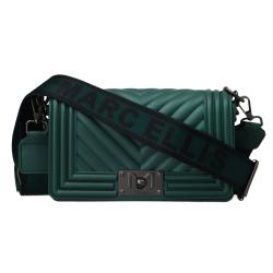 Borse tracolla Flat S_24 Verde scuro