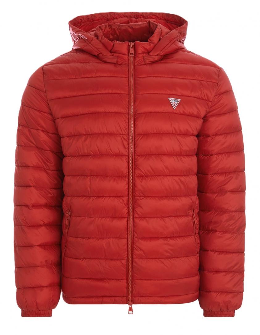 GJ HOODED PUFFER Rosso 1