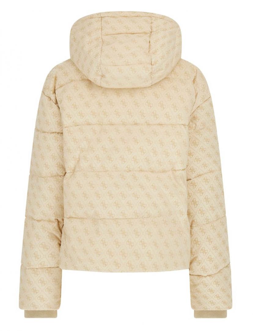 DAISY PUFFER LOGO FLOCK Beige 3