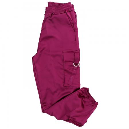 Pantaloni Donna CARGO RASO 91363 Viola