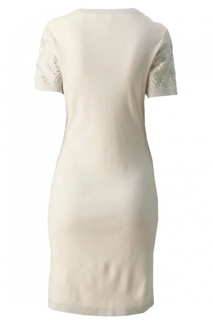 PAIGE 4G STONES DRESS Beige 3