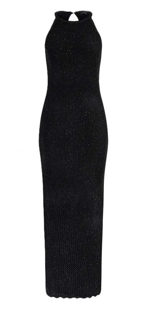 MESH STITCH LANA DRESS Nero 1