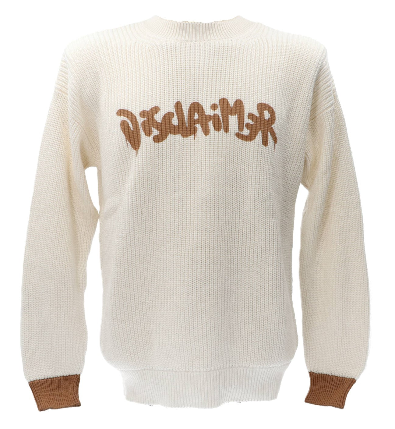 Disclaimer Maglioni Maglioni 24IDS54546 MAGLIONE Bianco Latte
