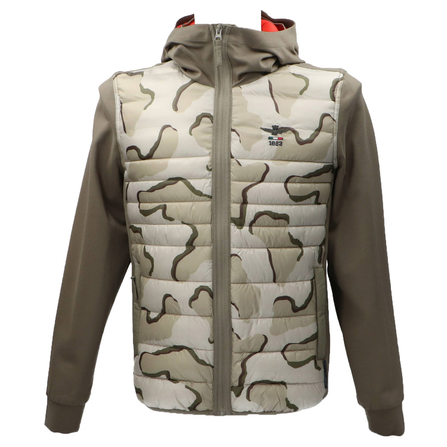 Aeronautica Militare Giubbotti Giubbotti CAMOUFLAGE CAPPUCCIO Verde