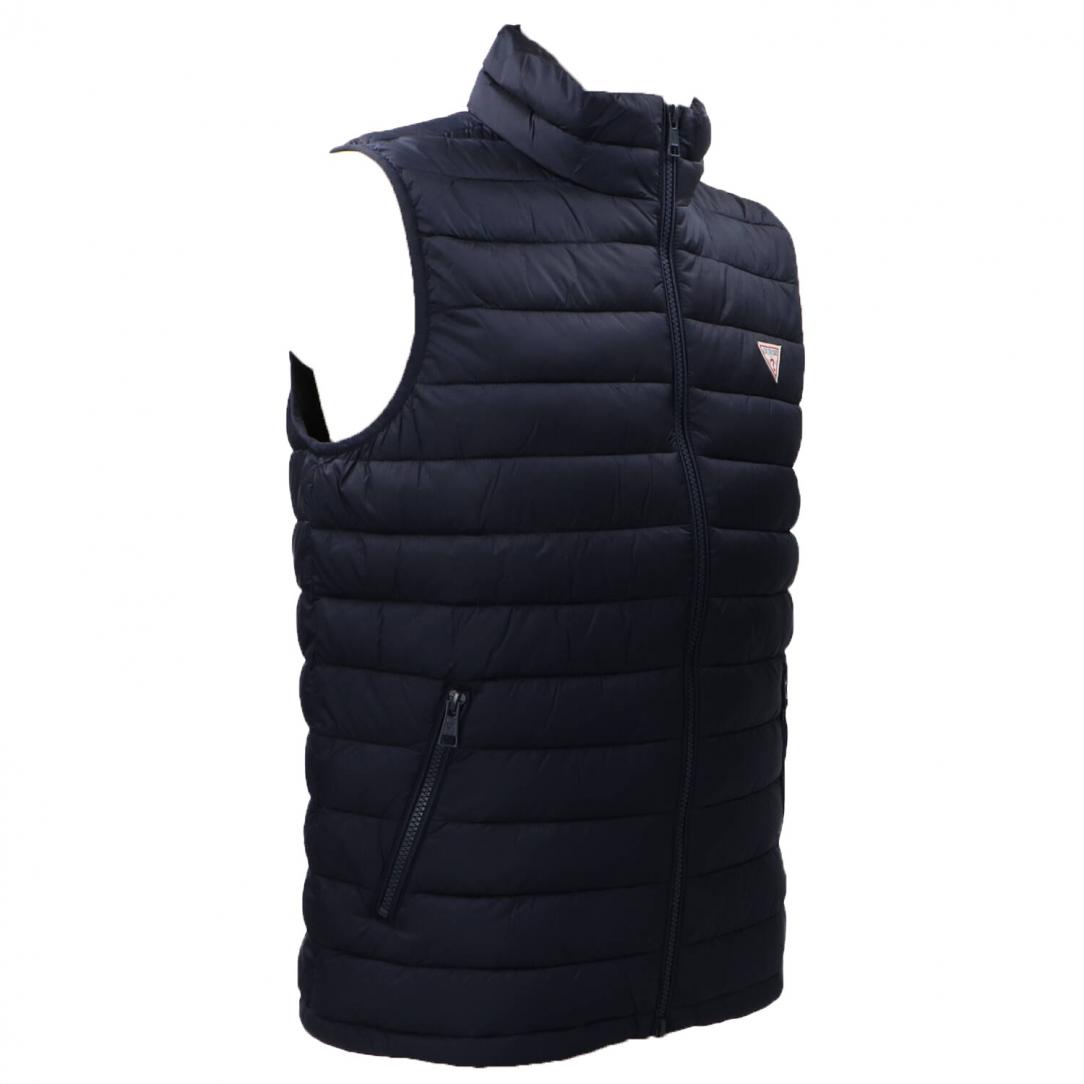 GJ HODED PUFFER VEST Blu 2