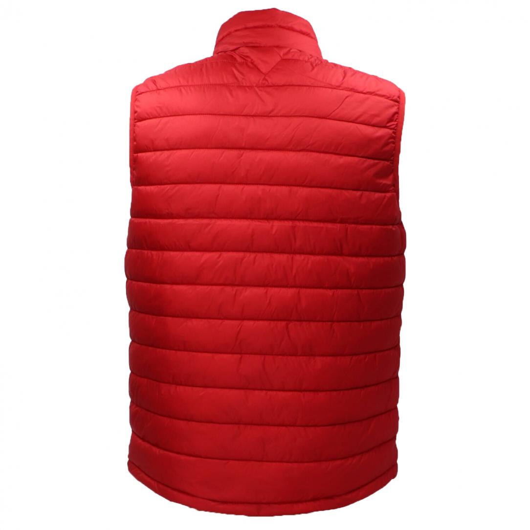 GJ HODED PUFFER VEST Rosso 3