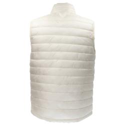 Smanicato GJ HODED PUFFER VEST Bianco Panna