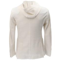 Giacca GIACCA CAPP MAGLIA G04 Bianco Panna